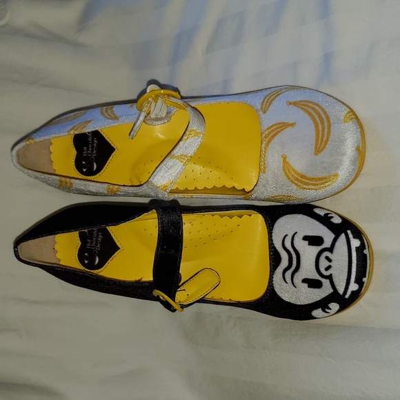 Hot Chocolate Design Monkey Banana Mary Jane High Heel Pumps - Picture 1 of 16